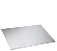 Zassenhaus Plan de travail de cuisine en acier inoxydable 60 x 50 cm, avec graduation pratique des bords en cm, bord d'arrêt pour un travail sûr