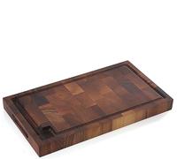 Zassenhaus Planche à découper en grain de noyer avec rainure pour jus et poignées intégrées, 45,7 x 25,4 x 4,1 cm