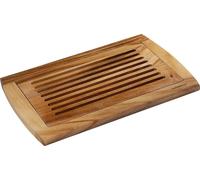Zassenhaus Planche à découper pour pain avec grille à miettes amovible, 42 x 28 x 2 cm, en bois d'acacia - Planche à découper pour pains et petits pains