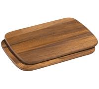 Zassenhaus Planches à déjeuner, set de 2, acacia 28 x 20 cm 55023