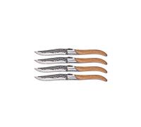 ZASSENHAUS Set de 4 couteaux à steak BULL en bois d'olivier marron