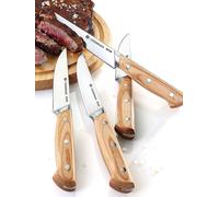 ZASSENHAUS Set de 4 couteaux à steak en bois de Pakka marron