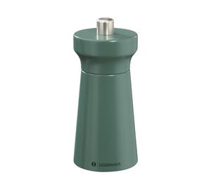 Zassenhaus WESTERLAND deep forest Moulin à sel, en bois de hêtre laqué, avec broyeur en céramique haute performance réglable en continu, moulin à épices pour sel, 12 cm, diamètre : 5,4 cm