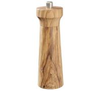 Zassenhaus WESTERLAND Moulin à sel en bois d'olivier avec broyeur en céramique haute performance réglable en continu | 18 cm, Ø 5,4 cm