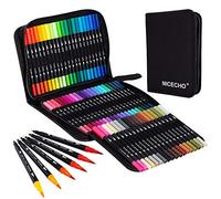 ZASTION Nicecho Art Markers Dual Brush Pens, 60 Artist Coloring Marker, Fine & Brush Tip Pen Art Supplier for Kids Adult Coloring Book Bullet Journaling Drawing Planner Scrapbooking