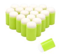 Zasvec Tampons en Mousse 20 Pièces Éponges à Doigts Daubers Outils Doigts Éponge Peinture Kit pour DIY Peinture Dessin Loisirs Créatifs Vert