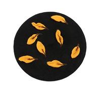 Zasy Floral Wool Beret French Beanie Cap Handmade Felt Patterns Women Hat