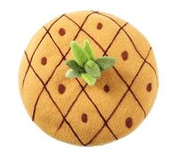 Zasy Laine Béret Décontractée Femmes Bonnets Fait Main Se sentait Fruit Chapeau Pineapple