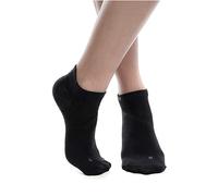 ZaTech Chaussettes courtes pour fasciite plantaire - Chaussettes de compression - Chaussettes de soutien pour homme et femme (Noir, XXL, 45-46)