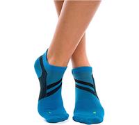 ZaTech Chaussettes courtes pour fasciite plantaire, chaussettes de compression, chaussettes de soutien, pour homme et femme (Bleu, S, 35-39)