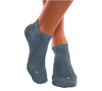 ZaTech Chaussettes courtes pour fasciite plantaire - Chaussettes de compression - Chaussettes de soutien pour homme et femme, gris, 35-39