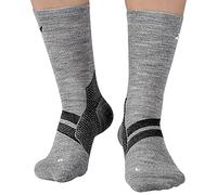 ZaTech Chaussettes de compression en mérinos, chaussettes pour fasciite plantaire, chaussettes de contention. (FR/ES, Numérique, 39, 41, Taille normale, Taille normale, Gris/Noir)