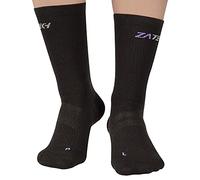 ZaTech Chaussettes de compression en mérinos, chaussettes pour fasciite plantaire, chaussettes de contention. (FR/ES, Numérique, 39, 41, Taille normale, Taille normale, Noir)