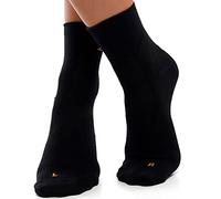 ZaTech Chaussettes de compression pour la fasciite plantaire. Soutien du talon, de la cheville et de la voûte plantaire. (FR/ES, Numérique, 41, 43, Taille normale, Taille normale, Noir/Noir)
