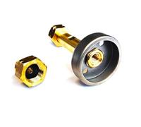 Zatechs Adaptateur de bouteille de gaz LPG GPL 21,8 x 1/14 LH pour remplir les bouteilles de gaz vides en France | d'une bouteille de gaz de 11kg avec un robinet LH 1/14 de 21,8" et un robinet de 20mm