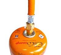 Zatechs Adaptateur de gaz 7/16" IG gauche vers 3/8" IG gauche pour cartouches de gaz, brûleur à gaz, brûleur à souder, adaptateur de cartouche, raccord de gaz de camping, brûleur de mauvaises herbes