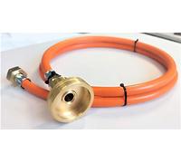 ZaTeChS Propan Butan Tuyau de gaz Adaptateur de réservoir Dish (Europe) 200cm (2m) | Ø9mm | 21.8" - Dish de Remplissage | LPG Autogas | Euronozzle | Pantalon pour Véhicules au GPL, Camping