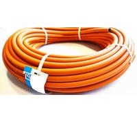 ZaTeChS Tuyau à gaz propane butane 2 m, très flexible, 20 bars, Ø 9 mm (Ø 16,5 mm à l'extérieur), idéal pour les barbecues à gaz et les réchauds de camping, 200 cm