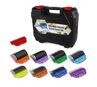 ZATEIRL Ensemble de 9 Sabots de Tondeuse Larges compatibles avec Les Lames de Type A5, avec système de Codage Couleur | Lame Extra Longue en Acier Inoxydable pour coiffeurs Professionnels (Lot de 9)