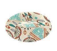 Zathe Lit bohème pour animal domestique Motif attrape-rêves en forme de beignet pour petits animaux de compagnie