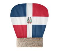 Zathe Sac de couchage pour chat, abri parfait, drapeau de la République dominicaine, bleu et rouge, sac d'hiver semi-fermé, confortable et confortable