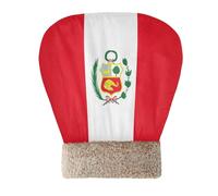Zathe Sac de couchage pour chat - Abri parfait - Drapeau du Pérou - Rouge - Pour l'hiver - Chauffant - Confortable et durable