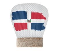 Zathe Sac de couchage pour chat, chiot, chien, chat, drapeau de la République dominicaine, tunnel national, nid pour animal domestique, lavable, doux et durable