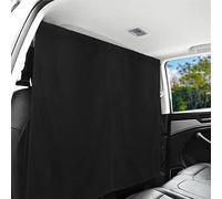 ZATOOTO Rideau de Séparation Voiture pour Intimité, Pare Soleil Voiture en Daim, Rideaux Occultant Magnétiques pour Camping Car 142 * 81.5cm (Grande Taille)
