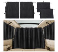 ZATOOTO Rideau de Voiture pour Intimité (Lot de 3), Pare Soleil Voiture Arriere en Daim, Rideaux Store Occultant Magnétiques pour Camping Car, Van aménagé 180x110cm (Grande Taille)