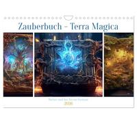Zauberbuch - Terra Magica (Wandkalender 2026 DIN A4 quer), CALVENDO Monatskalender: Zauberreich Terra - Magica schickt seine Leserinnen und Leser auf ... anzuregen und neue Möglichleiten zu eröffnen.