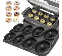ZauberFry Insert à donut compatible avec Tefal OptiGrill XL, Elite, Plus, insert pour bac de cuisson en silicone, 8 beignets, accessoires