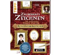 Zauberhaft Zeichnen. Der inoffizielle Harry Potter Adventskalender: Die beliebtesten Charaktere Schritt für Schritt zeichnen lernen. Mappe mit 24 Briefen und Original-Stift Pigma Micron von Sakura