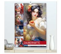 Zauberhafte Märchenillustrationen im Romantik-Stil (hochwertiger Premium Wandkalender 2026 DIN A2 hoch), Kunstdruck in Hochglanz: Märchen sind beliebt und zaubern ein Lächeln ins Gesicht