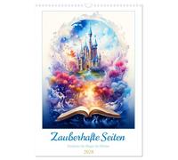 Zauberhafte Seiten - Entdecke die Magie der Bücher (Wandkalender 2026 DIN A3 hoch), CALVENDO Monatskalender: Lass dich von 12 Ansichten verzaubern, ... Abenteuer in phantastischen Welten entführen!