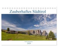 Zauberhaftes Südtirol (Tischkalender 2026 DIN A5 quer), CALVENDO Monatskalender: Südtirol ist wunderschön - hier gibt es einfach alles Berge, Seen, ... davon ist hier auf meinen Bildern zu sehen.