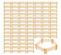 Zaun Lot de 120 mini jouets de clôture pour enfants, jouets pour enclos d'animaux, clôture pour chevaux, accessoires de clôture corral pour cheval, écurie, animaux de ferme, grange
