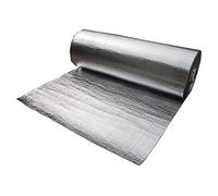 ZAURBA Rouleau D'isolation Réfléchissant la Chaleur, Isolant Thermique Mur, pour Radiateur Sol Toit Mur Feuille Isolante Papier Isolant Double Film Double Bulle Barrière de Vapeur (Size : 1x1m)