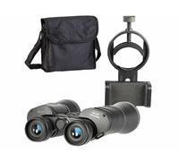 Zavarius Jumelles HD 10 x 50 prisme BAK-4 avec support smartphone