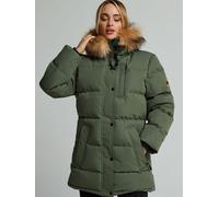 Zavetti Canada Zavetti Canada Womens Green Goshawa Puffer Parka Jacket