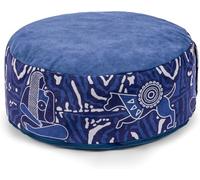 Zaveur Royal Court Yoga Coussin de méditation - 45,7 cm - Coussin de yoga rond en coton pour méditation et yoga réparateur - Coussin de yoga pour s'asseoir sur le sol - Soulagement de la pression et