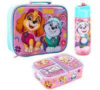 Zawadi Global Paw Patrol Ensemble boîte à déjeuner pour enfants - Sac à déjeuner isotherme, boîte à déjeuner multi-compartiments et bouteille d'eau de 540 ml - Ensemble repas pour l'école, les