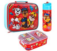 Zawadi Global Paw Patrol Ensemble boîte à déjeuner pour enfants - Sac à déjeuner isotherme, boîte à déjeuner multi-compartiments et bouteille d'eau de 540 ml - Ensemble repas pour l'école, les