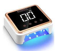 Zawaer Lampe UV Sèche Ongles Professionnel, 2000mAh LED Séchoir à Ongles Automatique, Séchage Rapide, Grand LCD Ecran, Sécurité Perles de Lampe en Céramique, pour Vernis Semi Permanent, Gel et Vernis