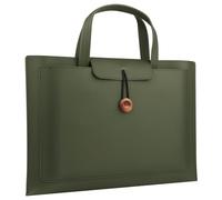 ZAWBNREOPC sac ordinateur Housse for ordinateur portable 14 pouces, sacoche imperméable en cuir, sac messager fin, grande capacité petite(Groen,15.6/16inch)