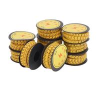 ZAWELIYO 10 Pièces Repere fil electrique, Fil D'identification de Câble, Marquages Marqueurs de câbles en PVC, Solution D'étiquetage de Fil Efficace pour les Industries de Câblage électronique