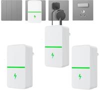 ZAWELIYO 3PCS Économiseur D'énergie, Stop Watt Dispositif D'économie D'énergie, Dispositif D'économie d'électricité Pro Power Saver, Boîte D'économie électrique (100 à 240V)