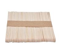 ZAWELIYO 50 Pièces Porte-mèches de Bougie en Bouleau Bâtons de Noyau de Cire en Bois Pré-perforés Réutilisables avec une Conception Facile à Transporter pour la Fabrication de Bou (114*10mm monotrou)