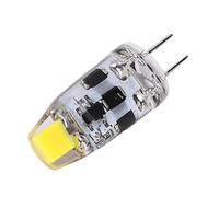 ZAWELIYO Ampoule LED G4 à Gradation 2W 200LM, pour Bureau à Domicile, AC DC 1224V, Lumière à 360 ° pour Lustre, Plafonnier, BiPin en Silicone, 1 Paquet (Blanc froid)