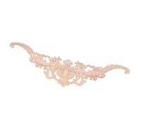 ZAWELIYO Appliques en Bois, Pièces de Fleurs Sculptées Décoratives élégantes pour Armoires et Murs en Bois D'hévéa 18,9x5,1 Pouces