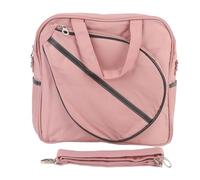 ZAWELIYO Badminton Sport Sac, Grande capacité de Séparation à Sec Oxford Séparation Humide et Sac de Raquette de Badminton, Options de Transport Polyvalent, Doit Avoir Un Accessoire pour (Rose)